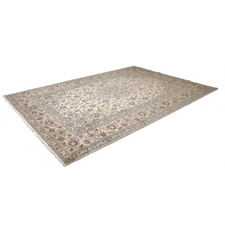 Tappeto Kashan Persia bianco verde 240x355