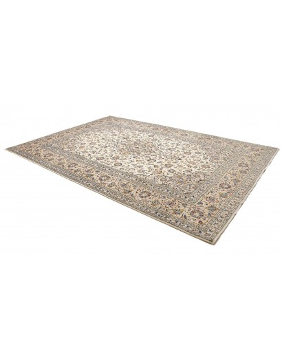 Tappeto Kashan Persia bianco verde 240x355