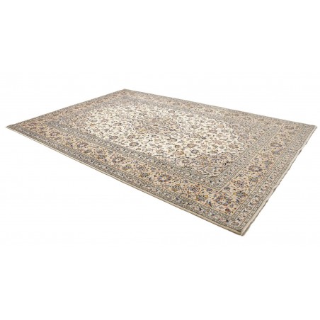Tappeto Kashan Persia bianco verde 240x355