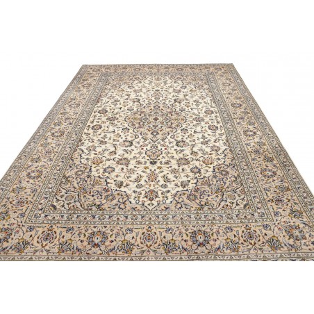 Tappeto Kashan Persia bianco verde 240x355