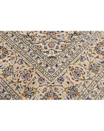 Tappeto Kashan Persia bianco verde 240x355