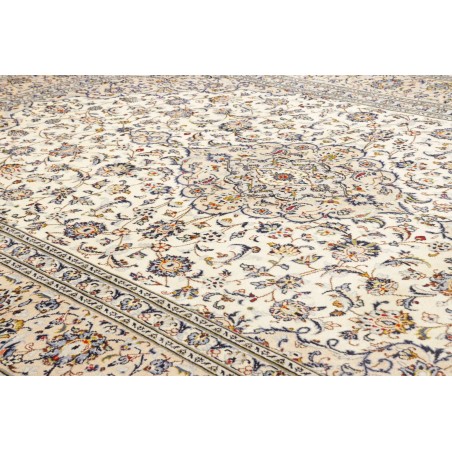 Tappeto Kashan Persia bianco verde 240x355