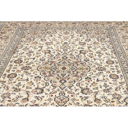 Tappeto Kashan Persia bianco verde 240x355