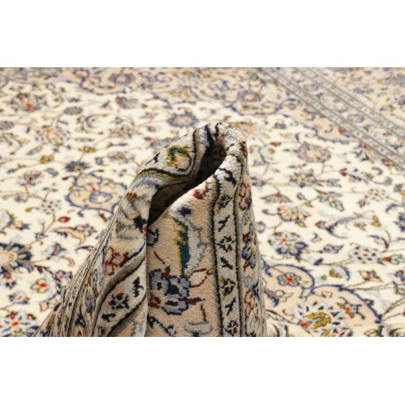 Tappeto Kashan Persia bianco verde 240x355