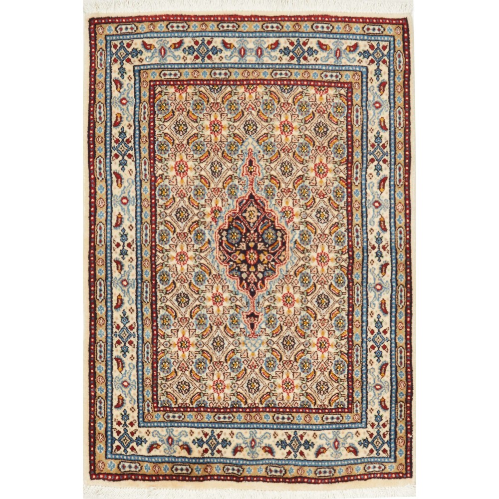 Tappeto Moud Persia marrone azzurro 60x87 Tappeto Moud Persia marrone azzurro 60x87