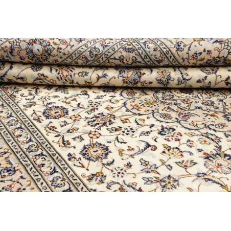 Tappeto Kashan Persia bianco verde 240x355