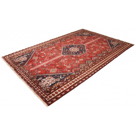 Tappeto Shiraz Fine Persia marrone rosso 208x315
