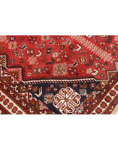 Tappeto Shiraz Fine Persia marrone rosso 208x315