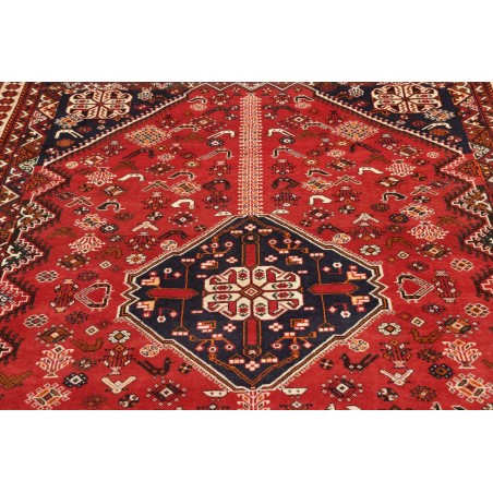Tappeto Shiraz Fine Persia marrone rosso 208x315