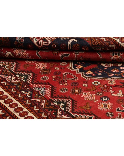 Tappeto Shiraz Fine Persia marrone rosso 208x315