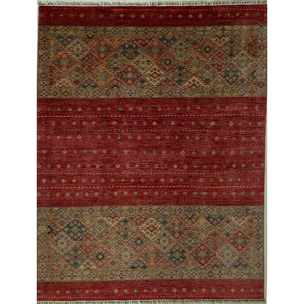 Tappeto Samarkand Pakistan marrone bianco 244x317 Tappeto Samarkand Pakistan marrone bianco 244x317