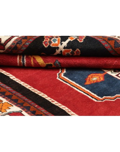 Tappeto Shiraz Fine Persia marrone giallo 150x206