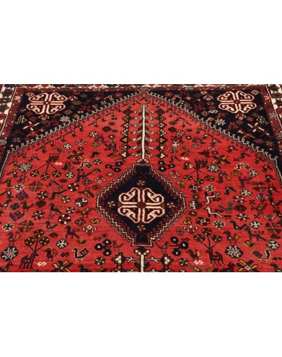 Tappeto Shiraz Fine Persia marrone rosso 162x218