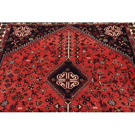 Tappeto Shiraz Fine Persia marrone rosso 162x218