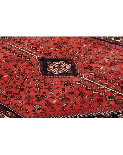 Tappeto Shiraz Fine Persia marrone rosso 162x218