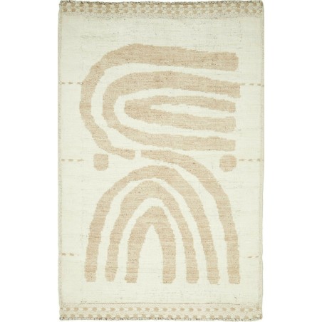 Tappeto Gabbeh Marrakech Pakistan bianco 132x199