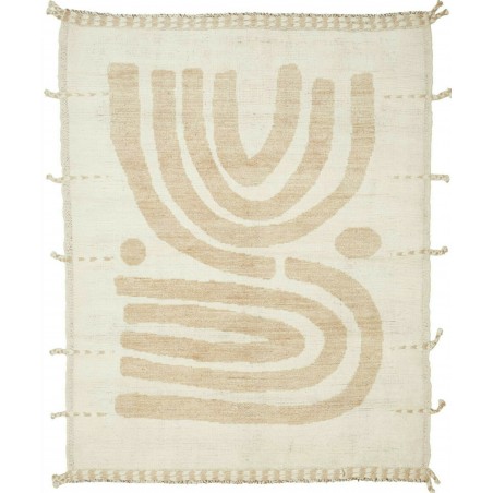 Tappeto Gabbeh Marrakech Pakistan bianco marrone 164x205