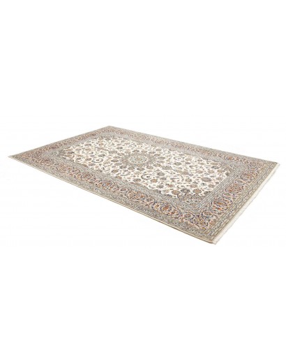 Tappeto Kashan Persia beige grigio 197x305