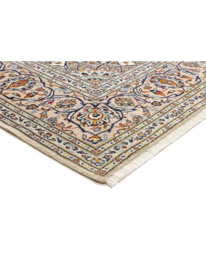 Tappeto Kashan Persia beige grigio 197x305