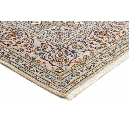 Tappeto Kashan Persia beige grigio 197x305