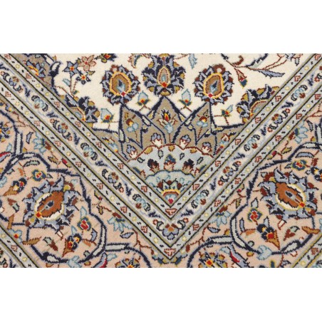 Tappeto Kashan Persia beige grigio 197x305