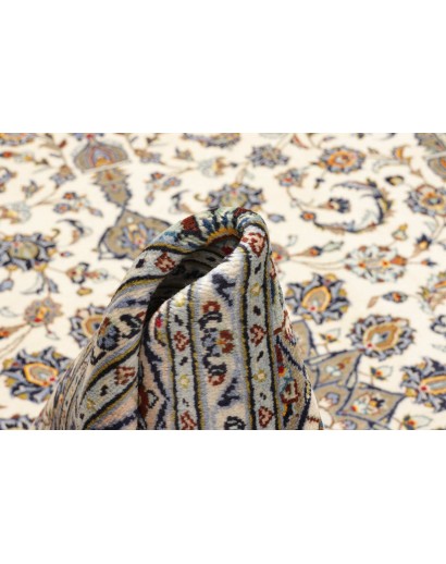Tappeto Kashan Persia beige grigio 197x305