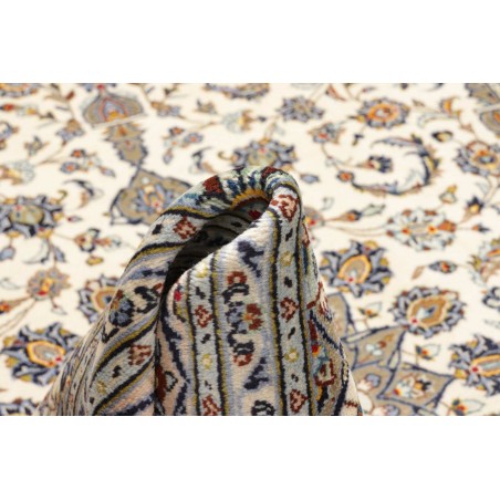 Tappeto Kashan Persia beige grigio 197x305