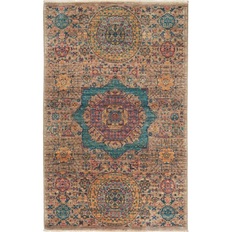 Tappeto Mamlouk Pakistan bianco marrone 81x125