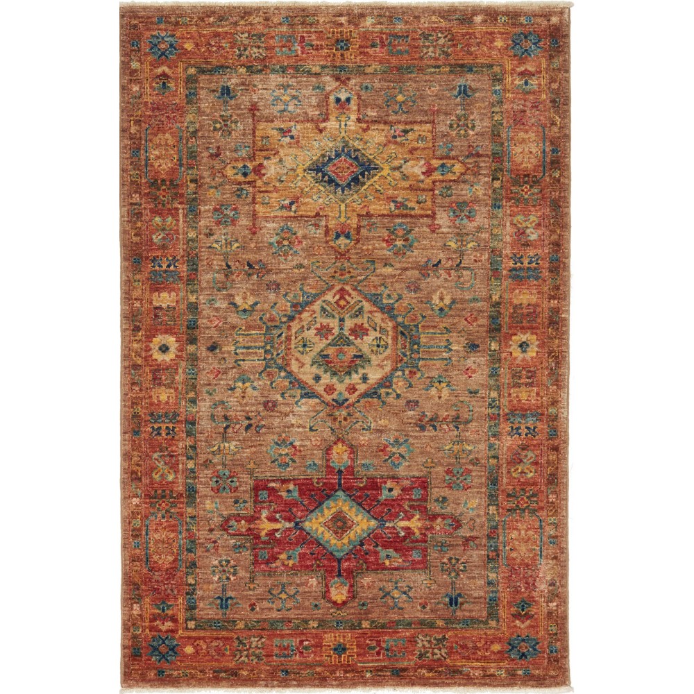 Tappeto Tribal Pakistan marrone 99x153 Tappeto Tribal Pakistan marrone 99x153