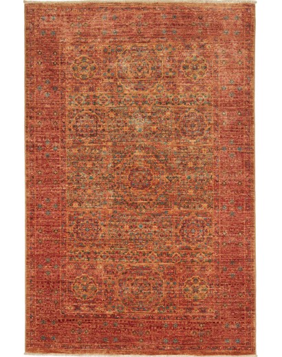 Tappeto Mamlouk Pakistan marrone giallo 99x151