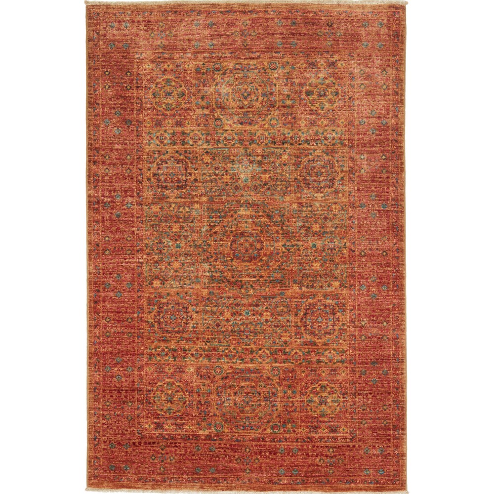 Tappeto Mamlouk Pakistan marrone giallo 99x151 Tappeto Mamlouk Pakistan marrone giallo 99x151