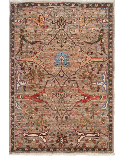 Tappeto Aryana Fine Pakistan bianco grigio 98x149