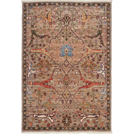 Tappeto Aryana Fine Pakistan bianco grigio 98x149