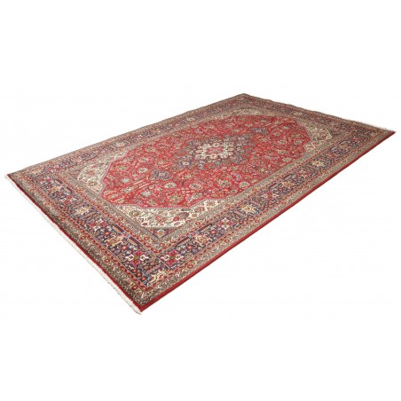 Tappeto Tabriz Persia marrone giallo 198x293