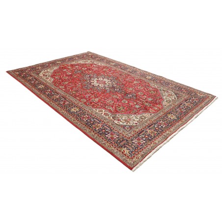 Tappeto Tabriz Persia marrone giallo 198x293