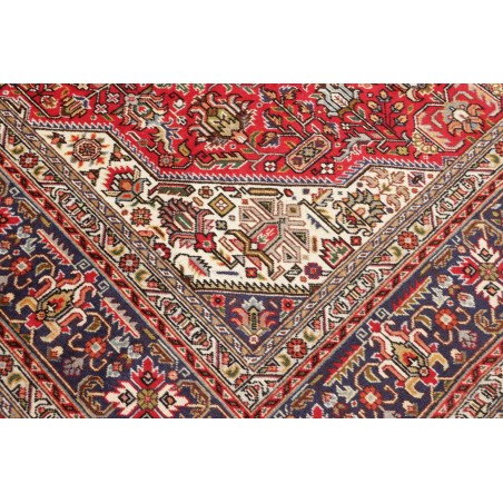 Tappeto Tabriz Persia marrone giallo 198x293
