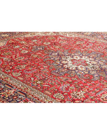 Tappeto Tabriz Persia marrone giallo 198x293