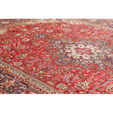 Tappeto Tabriz Persia marrone giallo 198x293