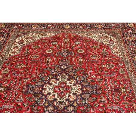 Tappeto Tabriz Persia marrone giallo 198x293