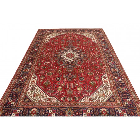 Tappeto Tabriz Persia marrone rosso 200x300