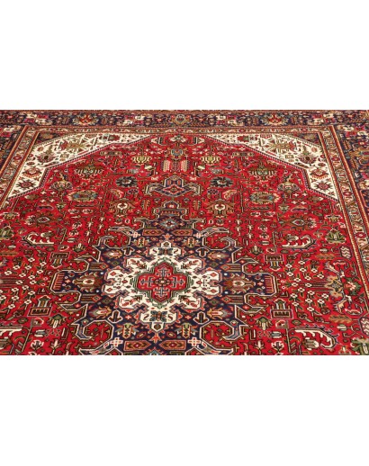Tappeto Tabriz Persia marrone rosso 200x300
