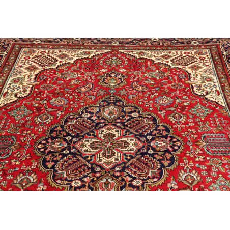 Tappeto Tabriz Persia marrone grigio 202x300