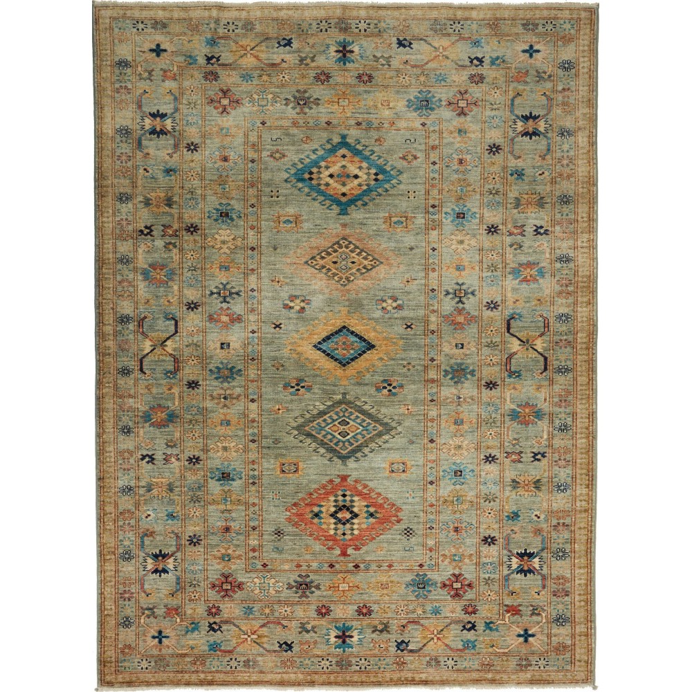 Tappeto Kazak Fine Pakistan bianco 172x234 Tappeto Kazak Fine Pakistan bianco 172x234