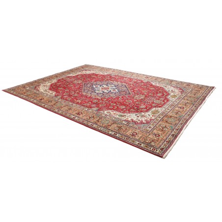 Tappeto Tabriz Persia marrone giallo 252x350