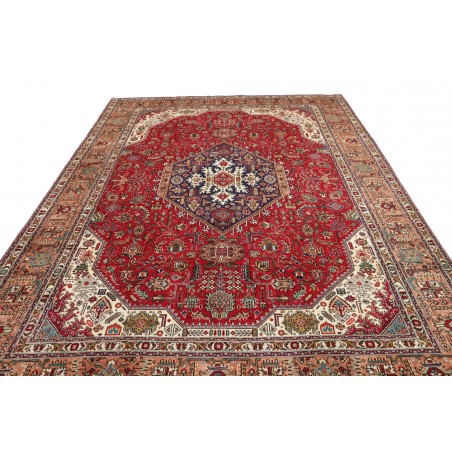 Tappeto Tabriz Persia marrone giallo 252x350