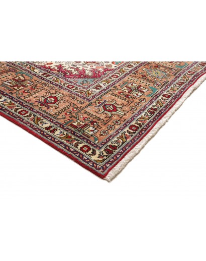 Tappeto Tabriz Persia marrone giallo 252x350