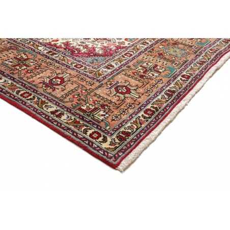 Tappeto Tabriz Persia marrone giallo 252x350