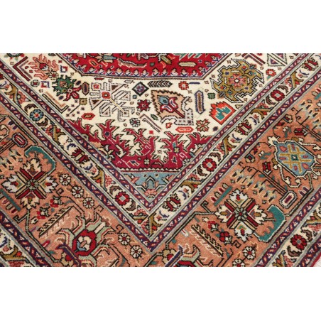 Tappeto Tabriz Persia marrone giallo 252x350