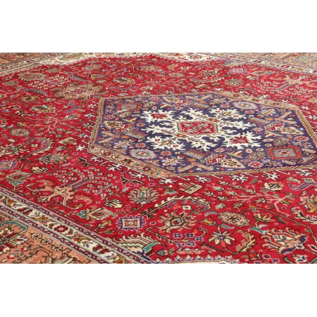 Tappeto Tabriz Persia marrone giallo 252x350