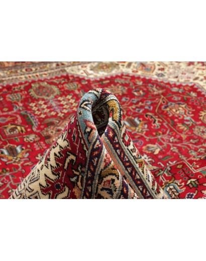 Tappeto Tabriz Persia marrone giallo 252x350